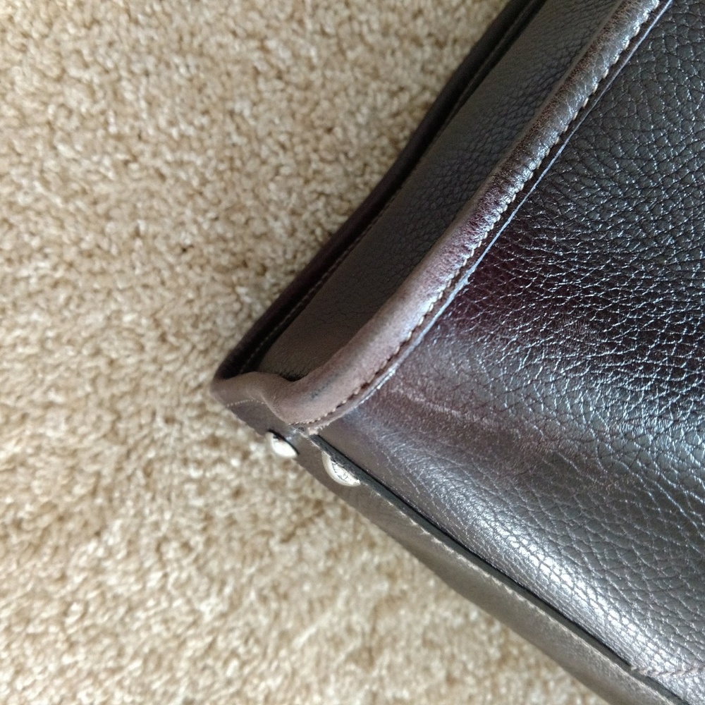 Extra Large Gucci Leather Tote Authentic Brown - Picture 6 of 8